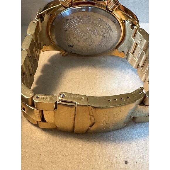 Invicta Ocean Quest Yachting Edition Model 6670 47 mm Steel/Gold Men's Watch - Picture 4 of 4